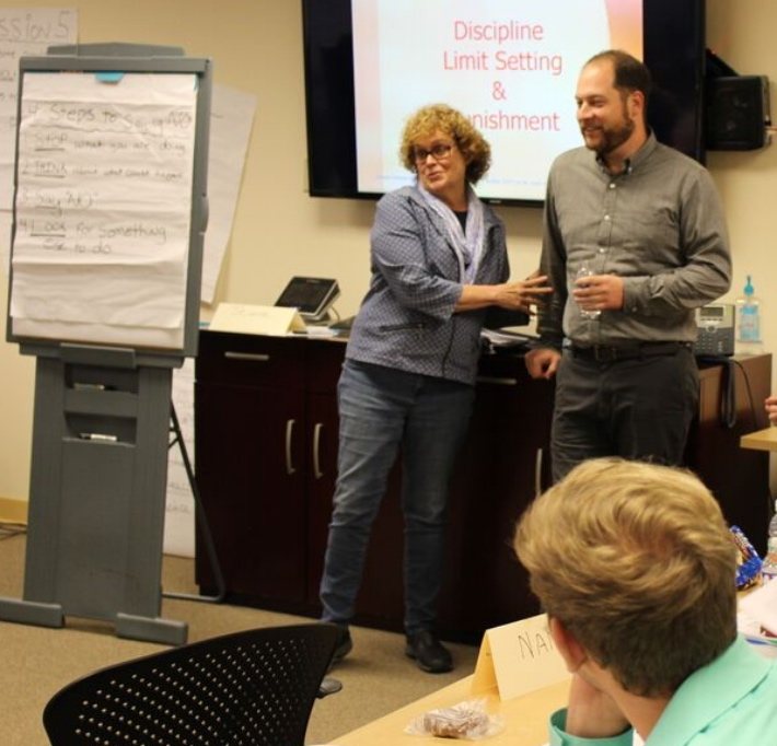 Jeanie Ahearn Greene leading an SFP Group Leader Training